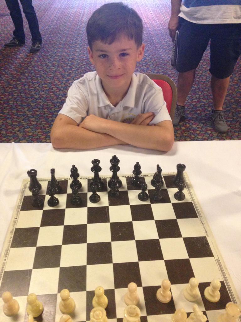 Young Connall at a chess tournament