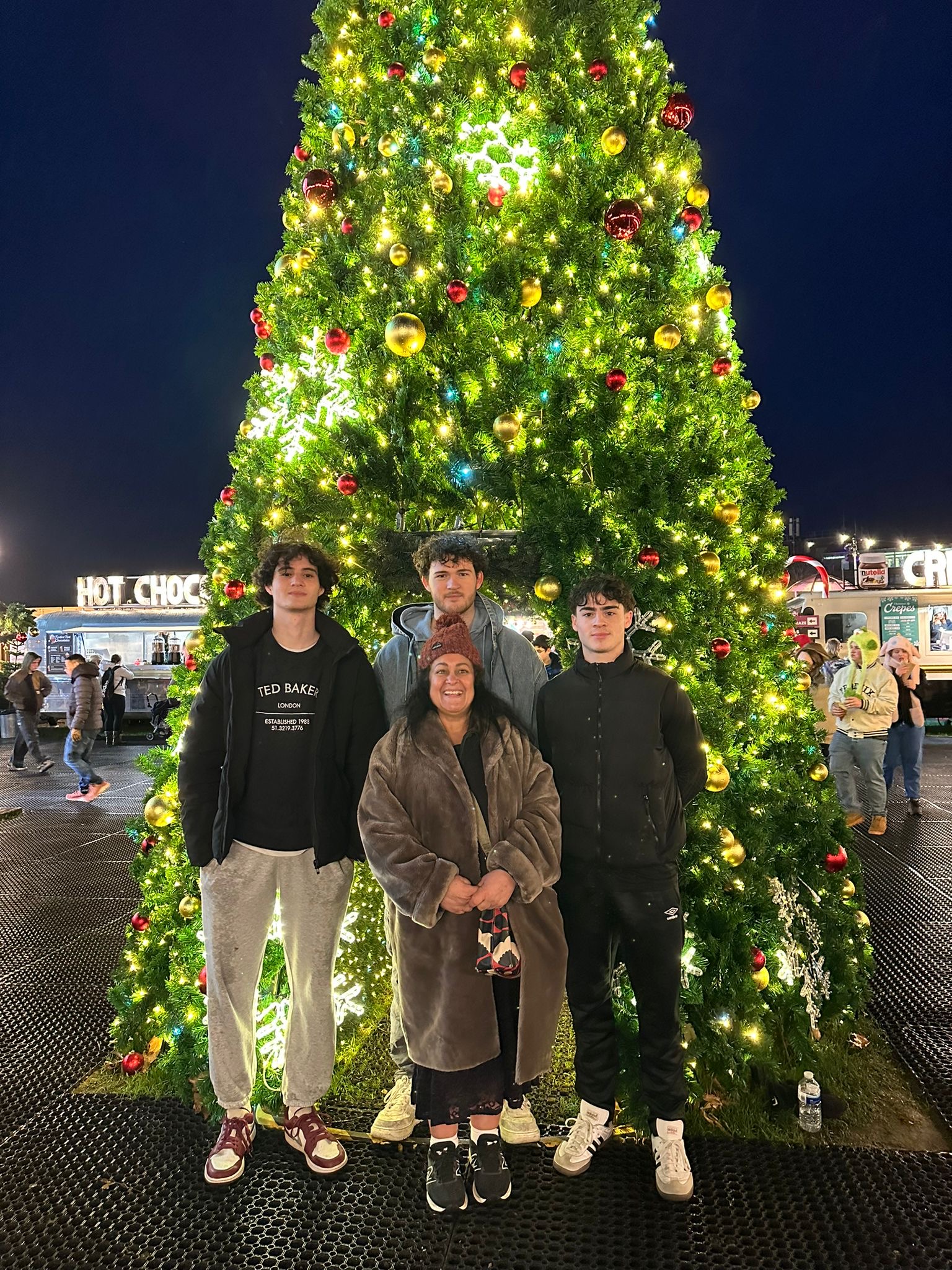 The Harper family — Joyce and her three sons